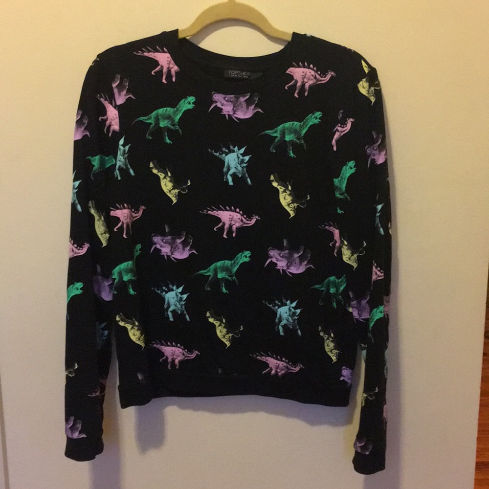 Pastel dinosaur print sweatshirt